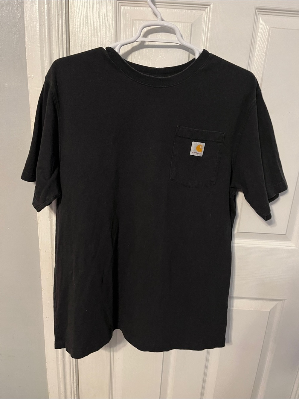 Carhartt Black Short Sleeve Loose Fit Pocket Tee